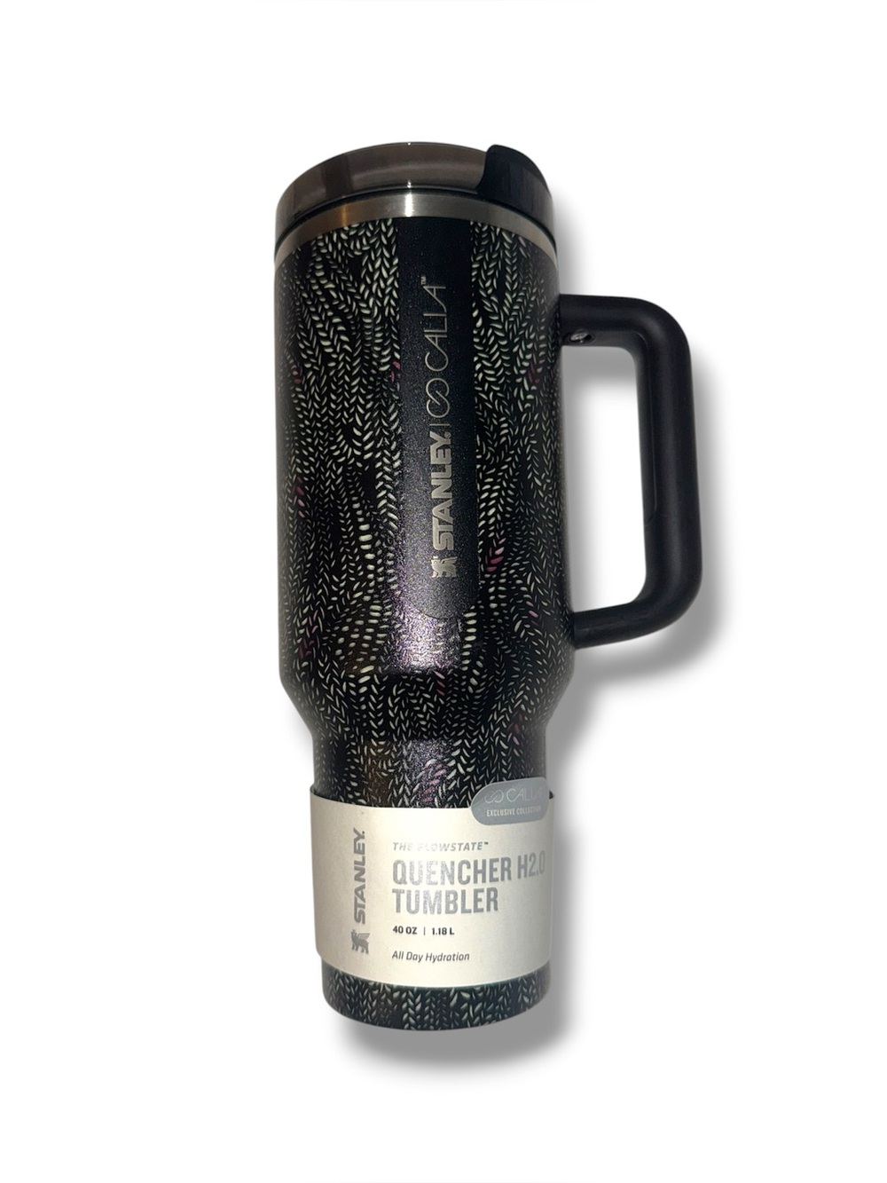 Stanley x CALIA 40 oz. Quencher H2.O FlowState Tumbler in Black Serpent